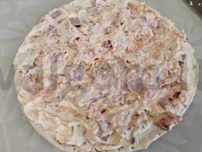 Sultinga pica su kumpiu ir mocarela Žingsnis 2