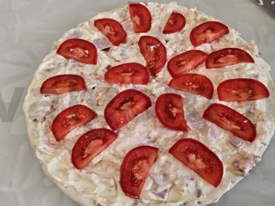 Sultinga pica su kumpiu ir mocarela Žingsnis 3