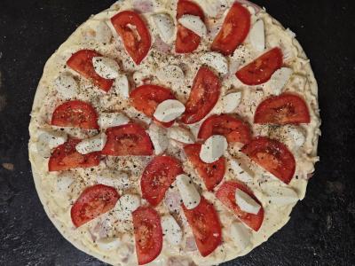 Sultinga pica su kumpiu ir mocarela Žingsnis 5