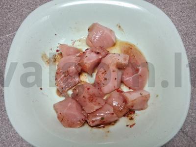 Vištienos krūtinėlės šašlykai apelsinų sultyse Žingsnis 2