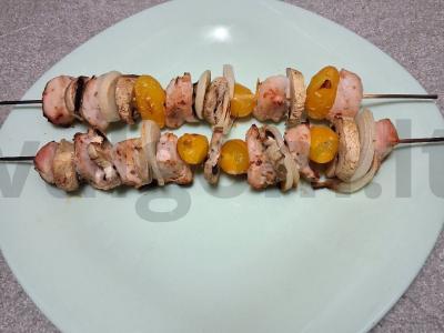 Vištienos krūtinėlės šašlykai apelsinų sultyse Žingsnis 5