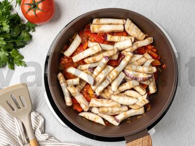 Baklažanų ruošinys žiemai Žingsnis 6