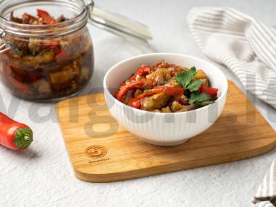 Baklažanų ruošinys žiemai pagrindine nuotrauka