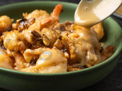 Krevetės medaus-ir-riešutų padaže Žingsnis 7