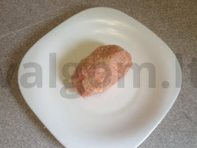 Kiaulienos faršo kotletai su cukinija ir mocarela garuose Žingsnis 8