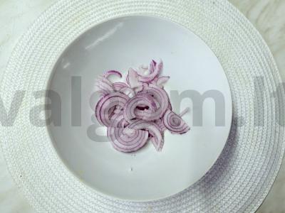 Sultingas daržovių salotas su garstyčių padažu Žingsnis 1