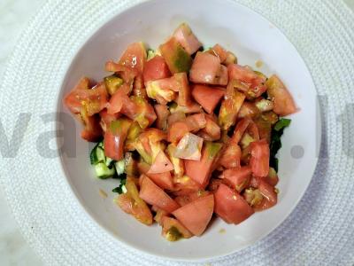 Sultingas daržovių salotas su garstyčių padažu Žingsnis 5