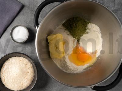 Melionų bandelės su matcha Žingsnis 7