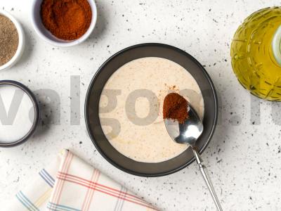 Ryžių, daržovių ir vištienos nagetų dubuo Žingsnis 4