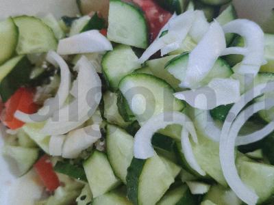 Vasaros salotos su daržovėmis ir žolelėmis Žingsnis 5