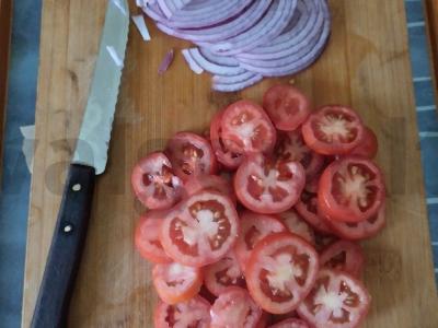 Plačiakarpis, keptas su daržovėmis orkaitėje Žingsnis 2