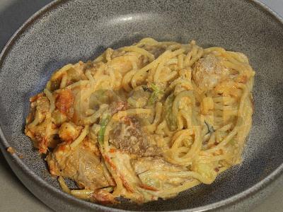 Makaronai su daržovėmis ir parmezanu Žingsnis 18