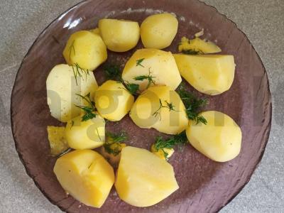 Kvapnus bulvės su silke Žingsnis 5