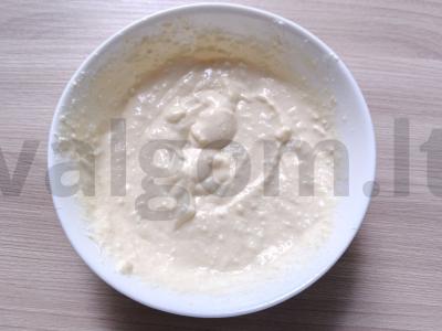 Varškės pica su vyšniniais pomidorais Žingsnis 1