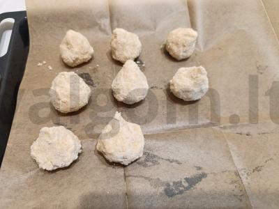 Kokosų miltų sausainiai su sviestu Žingsnis 5