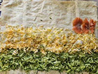 Greita užkanda iš lavašo su žuvies įdaru Žingsnis 3