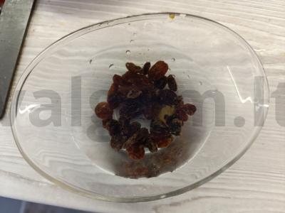 Kutiya su razinom ir medumi Žingsnis 2