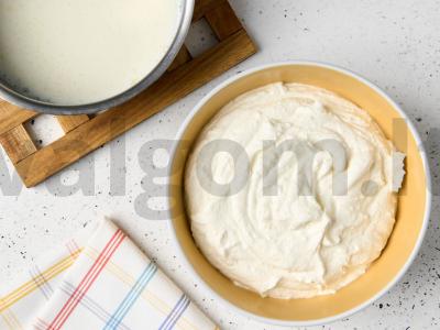 Varškės desertas su vaisiais Žingsnis 4