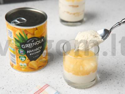 Varškės desertas su vaisiais Žingsnis 5