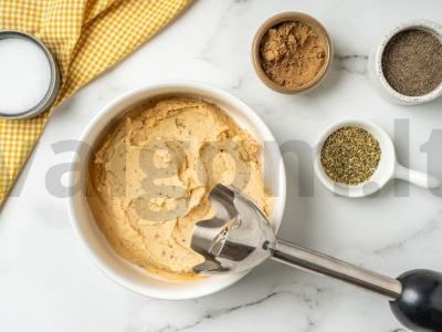 Lęšių blynai su daržovių padažu ir sėklomis Žingsnis 2