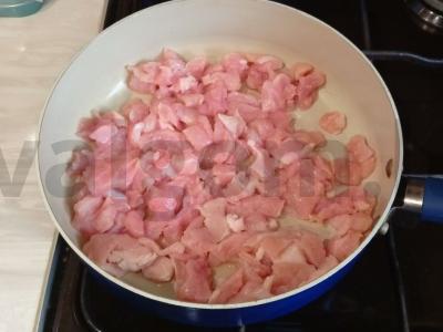 Kviečiai su kalakutiena ir daržovėmis Žingsnis 1