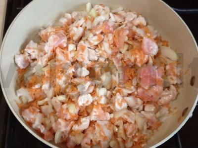 Kviečiai su kalakutiena ir daržovėmis Žingsnis 3