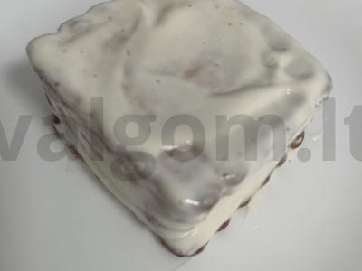 Sviestinis pyragas be kepimo Žingsnis 6