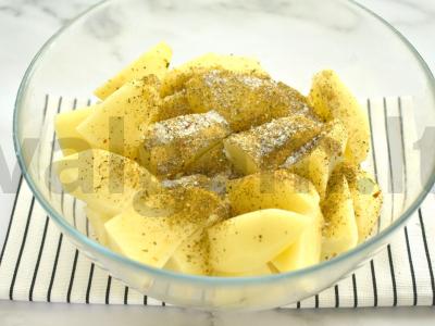 Kaimiškos bulvės ant pergamento orkaitėje Žingsnis 3