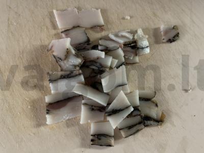 Kepta bulvė su šonine ir daržovėmis Žingsnis 4