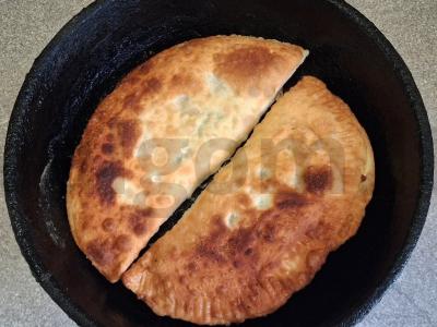 Čeburekai su suluguni ir krapais per 25 minutes Žingsnis 7