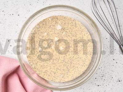 Apelsinų keksas su aguonomis Žingsnis 2