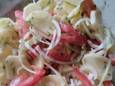 Skumbrė, kepta su daržovėmis orkaitėje Žingsnis 6