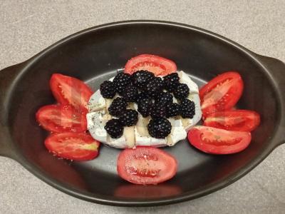 Kamamberas, keptas su pomidoru ir gervuogėmis Žingsnis 5