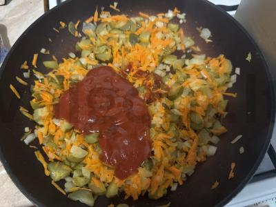 Sūris su jautiena, daržovėmis ir perlinėmis kruopomis Žingsnis 3