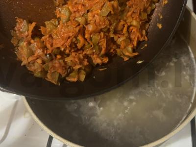 Sūris su jautiena, daržovėmis ir perlinėmis kruopomis Žingsnis 7