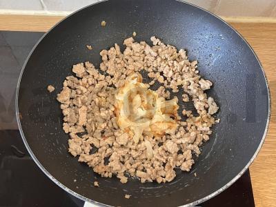 Farfalle makaronai su faršu Žingsnis 3