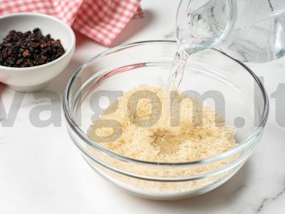 Ryžiai su barbaru Žingsnis 1