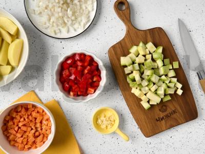 Troškinys su faršu ir brokoliais Žingsnis 1