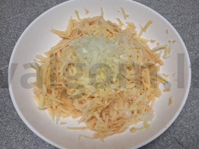 Bulvių vafliai su naminiu faršu Žingsnis 2