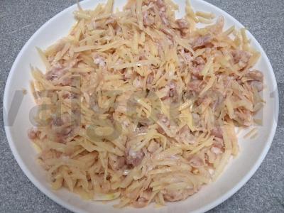 Bulvių vafliai su naminiu faršu Žingsnis 5