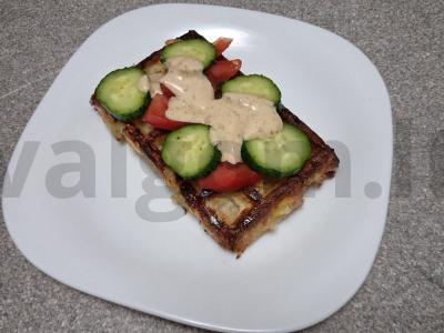 Bulvių vafliai su naminiu faršu Žingsnis 8