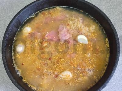 Bulguro plovas su kalakutienos šlaunelių filė ir kmynais Žingsnis 8