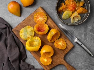 Įdaryti pomidorai Žingsnis 1