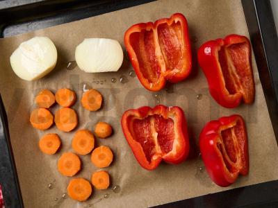 Žalioji grikių košė su keptų daržovių padažu Žingsnis 2