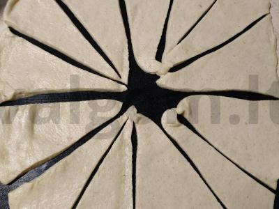 Kruasanai su aguonomis Žingsnis 4