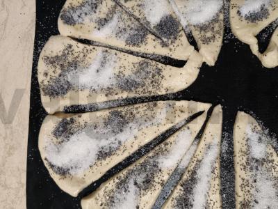 Kruasanai su aguonomis Žingsnis 5