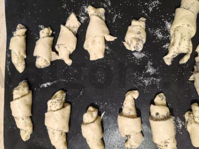 Kruasanai su aguonomis Žingsnis 6