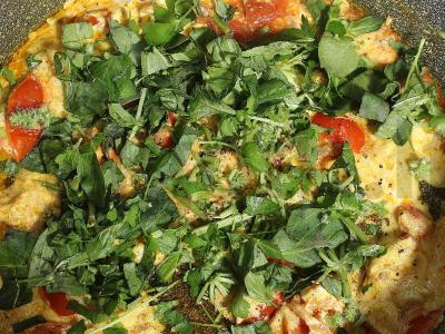 Vištienos krūtinėlė su suluguni ir kurkuma Žingsnis 10