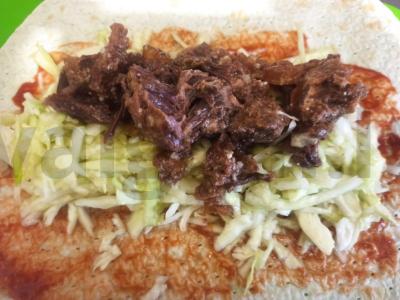 Rulonas su kopūstais ir troškinta mėsa vakarienei Žingsnis 4