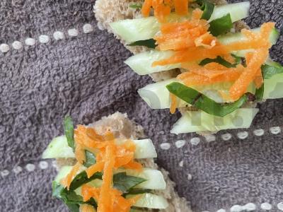 Brusketa su jaunu žaliu žirneliu Žingsnis 5